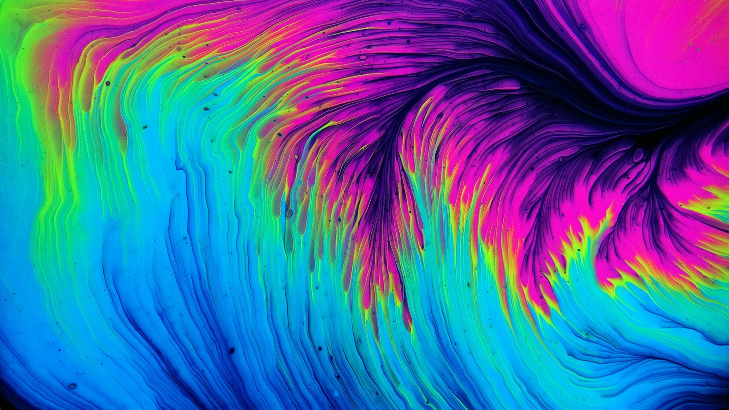 Abstract iridescent paint